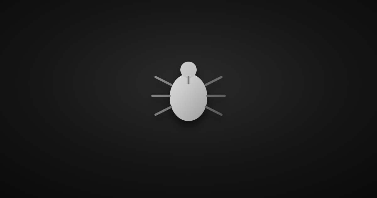 Ilustração de um inseto, símbolo de bug de software