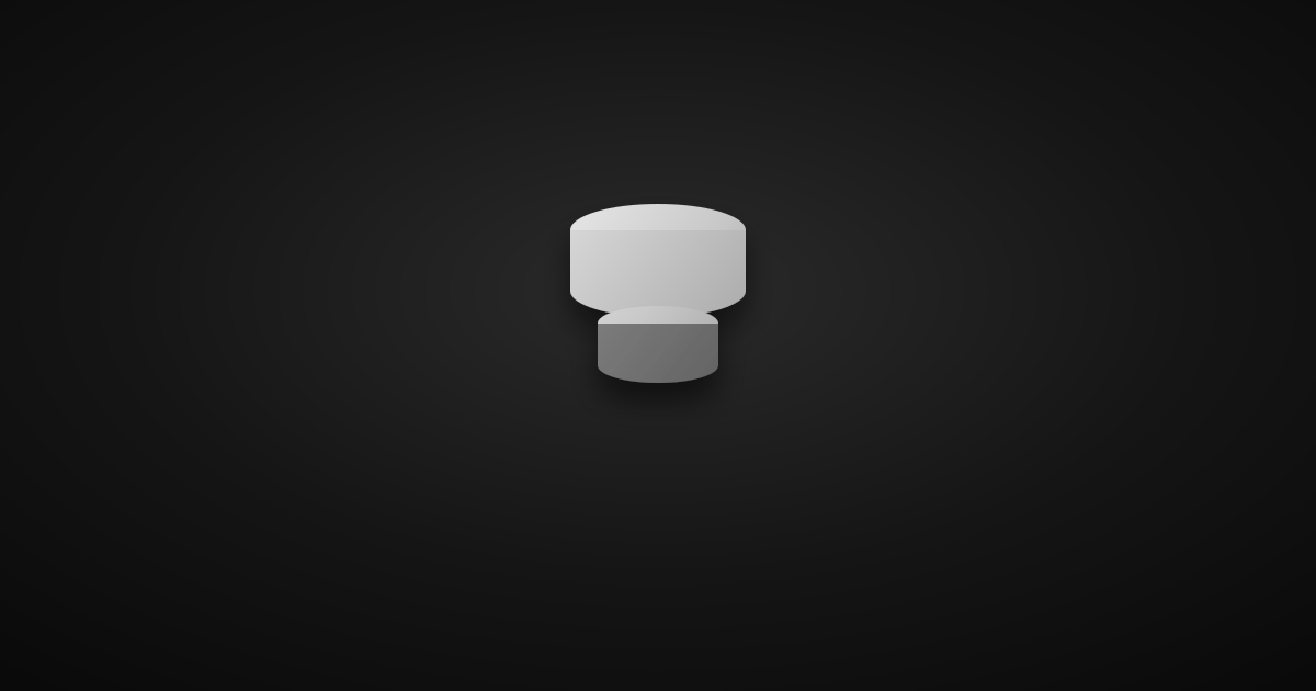 Illustration of two stacked database cylinders